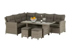 a casa mia Garten-Loungegruppe aus Polyrattan Bregenz