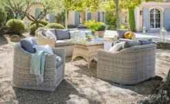 a casa mia Gartensessel aus Polyrattan Sylt 1
