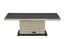 a casa mia Polyrattan-Tisch höhenverstellbar Sylt
