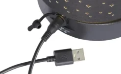 Akku LED-Tischleuchte schwarz