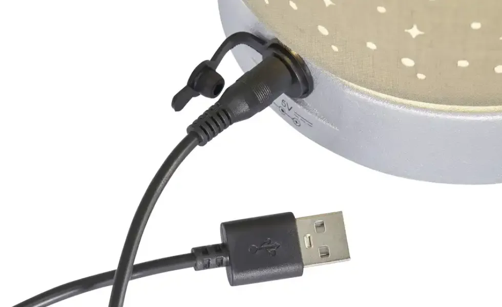 Akku LED-Tischleuchte taupe