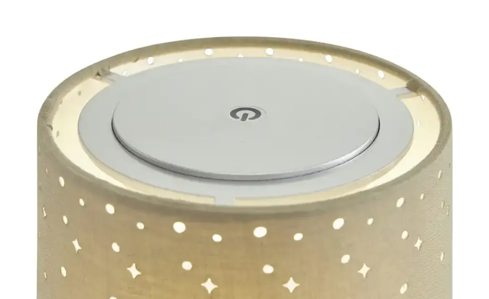 Akku LED-Tischleuchte taupe