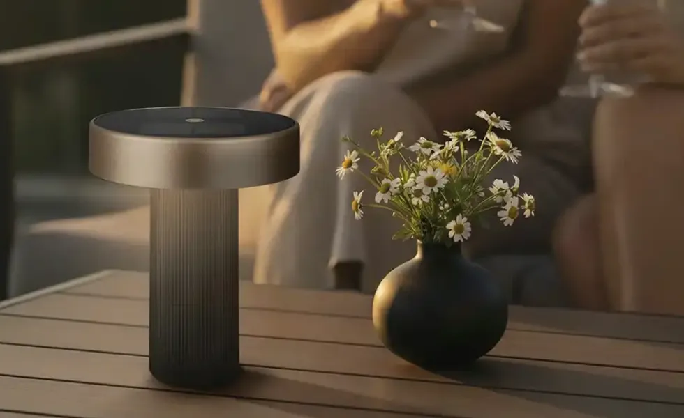 Akku Solar Tischleuchte