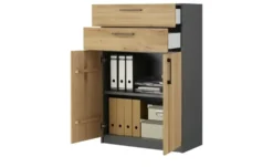 Aktenschrank mit Massivholzfront SOLIDLine