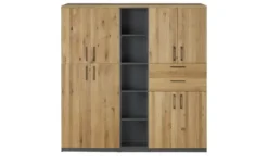 Aktenschrank mit Massivholzfront SOLIDLine