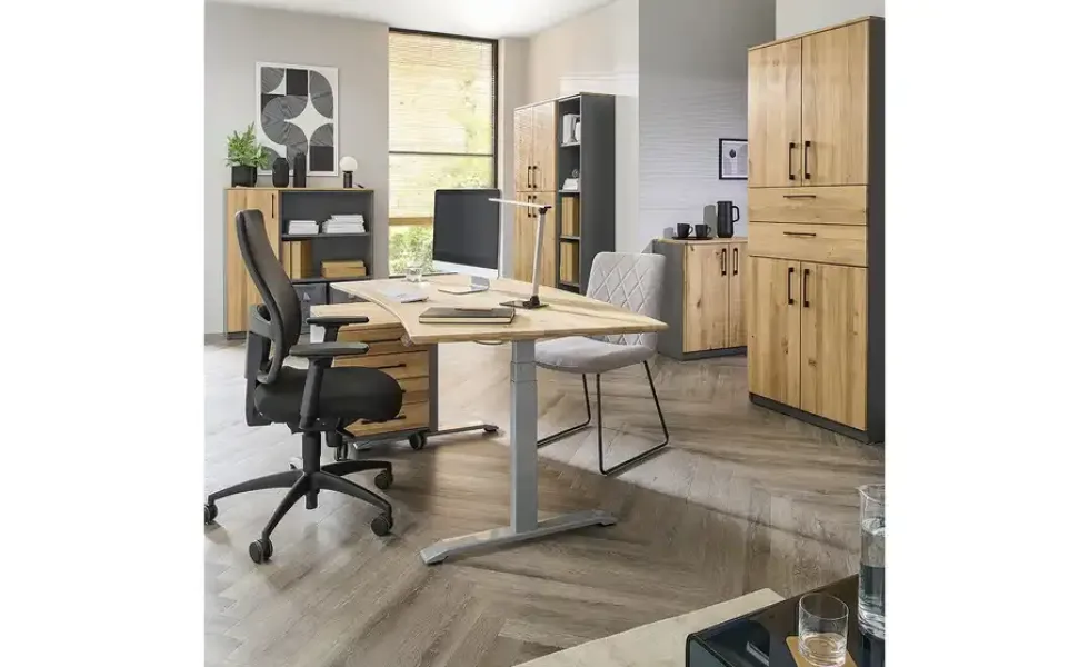 Aktenschrank mit Massivholzfront SOLIDLine