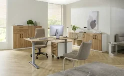 Aktenschrank mit Massivholzfront SOLIDLine