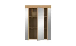 Badezimmerspiegelschrank SCHLOONSEE, Breite 60cm, 3 Spiegeltüren, 9 Fächer, 6 Einlegeböden, in verschiedenen Farben erhältlich, Badmöbel, Spiegel, Badschrank, Bad Schloonsee