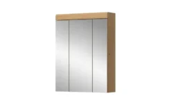 Badezimmerspiegelschrank SCHLOONSEE, Breite 60cm, 3 Spiegeltüren, 9 Fächer, 6 Einlegeböden, in verschiedenen Farben erhältlich, Badmöbel, Spiegel, Badschrank, Bad Schloonsee