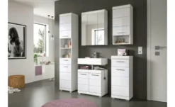 Badezimmerspiegelschrank SCHLOONSEE, Breite 60cm, 3 Spiegeltüren, 9 Fächer, 6 Einlegeböden, in verschiedenen Farben erhältlich, Badmöbel, Spiegel, Badschrank, Bad Schloonsee