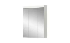 Badezimmerspiegelschrank SCHLOONSEE, Breite 60cm, 3 Spiegeltüren, 9 Fächer, 6 Einlegeböden, in verschiedenen Farben erhältlich, Badmöbel, Spiegel, Badschrank, Bad Schloonsee
