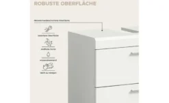 Badmöbel-Set SCHLOONSEE, 2 teilig, bestehend aus: Waschbeckenunterschrank, Spiegel, in verschiedenen Farben erhältlich, Badmöbel, Kombination, Badezimmer Schloonsee