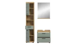 Badmöbel-Set SCHLOONSEE, 3 teilig, bestehend aus: Hochschrank, Waschbeckenunterschrank, Spiegel Schloonsee