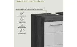 Badmöbel-Set SCHLOONSEE, 3 teilig, bestehend aus: Hochschrank, Waschbeckenunterschrank, Spiegel Schloonsee