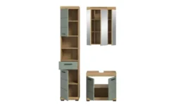 Badmöbel-Set SCHLOONSEE, 3 teilig, bestehend aus: Hochschrank, Waschbeckenunterschrank, Spiegelschrank Schloonsee