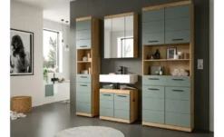 Badmöbel-Set SCHLOONSEE, 3 teilig, bestehend aus: Hochschrank, Waschbeckenunterschrank, Spiegel Schloonsee