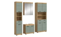 Badmöbel-Set SCHLOONSEE, 3 teilig, bestehend aus: Hochschrank, Waschbeckenunterschrank, Spiegel Schloonsee