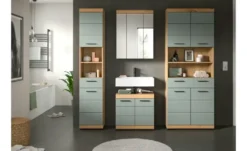 Badmöbel-Set SCHLOONSEE, 3 teilig, bestehend aus: Hochschrank, Waschbeckenunterschrank, Spiegel Schloonsee