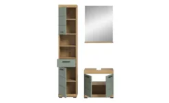 Badmöbel-Set SCHLOONSEE, 3 teilig, bestehend aus: Hochschrank, Waschbeckenunterschrank, Spiegel Schloonsee