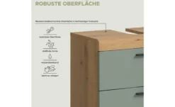 Badmöbel-Set SCHLOONSEE, 5 teilig, bestehend aus: Hochschrank, WBU, Spiegel, Unterschrank, Hängeschrank Schloonsee