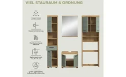 Badmöbel-Set SCHLOONSEE, 4 teilig, bestehend aus: Hochschrank, WBU, Badspiegel, Waschmaschinenumbauschrank Schloonsee