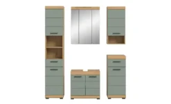 Badmöbel-Set SCHLOONSEE, 5 teilig, bestehend aus: Hochschrank, WBU, Spiegelschrank, Unterschrank, Hängeschrank Schloonsee