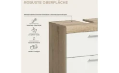 Badmöbel-Set SCHLOONSEE, 5 teilig, bestehend aus: Hochschrank, WBU, Spiegelschrank, Unterschrank, Hängeschrank Schloonsee