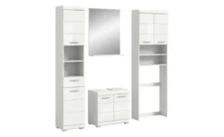Badmöbel-Set SCHLOONSEE, 4 teilig, bestehend aus: Hochschrank, WBU, Badspiegel, Waschmaschinenumbauschrank Schloonsee