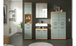 Badmöbel-Set SCHLOONSEE, 4 teilig, bestehend aus: Hochschrank, Waschbeckenunterschrank, Spiegelschrank, Midischrank Schloonsee