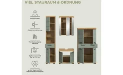 Badmöbel-Set SCHLOONSEE, 4 teilig, bestehend aus: Hochschrank, Waschbeckenunterschrank, Spiegelschrank, Midischrank Schloonsee