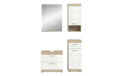 Badmöbel-Set SCHLOONSEE, 4 teilig, bestehend aus: Waschbeckenunterschrank, Spiegel, Unterschrank, Hängeschrank Schloonsee