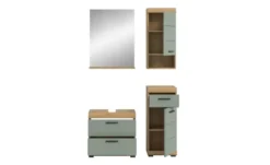 Badmöbel-Set SCHLOONSEE, 4 teilig, bestehend aus: Waschbeckenunterschrank, Spiegel, Unterschrank, Hängeschrank Schloonsee