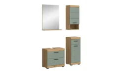 Badmöbel-Set SCHLOONSEE, 4 teilig, bestehend aus: Waschbeckenunterschrank, Spiegel, Unterschrank, Hängeschrank Schloonsee