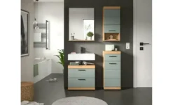 Badmöbel-Set SCHLOONSEE, 4 teilig, bestehend aus: Waschbeckenunterschrank, Spiegel, Unterschrank, Hängeschrank Schloonsee