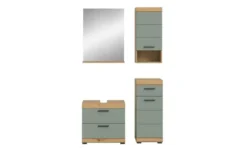 Badmöbel-Set SCHLOONSEE, 4 teilig, bestehend aus: Waschbeckenunterschrank, Spiegel, Unterschrank, Hängeschrank Schloonsee