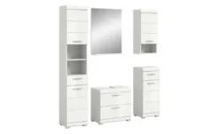 Badmöbel-Set SCHLOONSEE, 5 teilig, bestehend aus: Hochschrank, WBU, Spiegel, Unterschrank, Hängeschrank Schloonsee