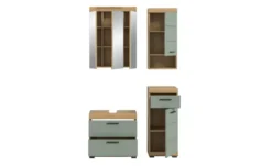 Badmöbel-Set SCHLOONSEE, 4 teilig, bestehend aus: Waschbeckenunterschrank, Spiegelschrank, Unterschrank, Hängeschrank Schloonsee