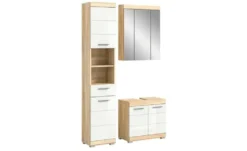 Badmöbel-Set SCHLOONSEE, 4 teilig, bestehend aus: Waschbeckenunterschrank, Spiegelschrank, Unterschrank, Hängeschrank Schloonsee