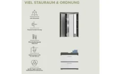 Badmöbel-Set SCHLOONSEE, 2 tlg., bestehend aus: Waschbeckenunterschrank, Spiegelschrank, in verschiedenen Farben erhältlich, Badmöbel, Kombination, Badezimmer Schloonsee