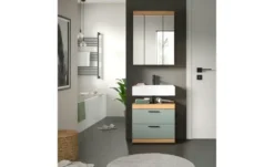 Badmöbel-Set SCHLOONSEE, 2 tlg., bestehend aus: Waschbeckenunterschrank, Spiegelschrank, in verschiedenen Farben erhältlich, Badmöbel, Kombination, Badezimmer Schloonsee
