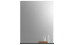 Badspiegel SCHLOONSEE, Breite 60cm, 1 Ablageboden, hochwertiges Spiegelglas, in verschiedenen Farben erhältlich, Badmöbel, Spiegel, Badezimmer Schloonsee