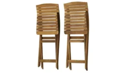 Balkonklappstuhl 2er-Set aus Akazienholz Java