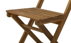 Balkonklappstuhl 2er-Set aus Akazienholz Java