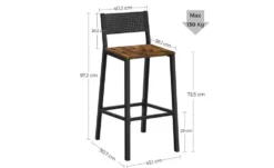 Barhocker 2er-Set