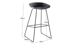 Barhocker 4er-Set Taboslo
