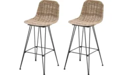 Barhocker 2er-Set Tabpenang