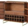 Barschrank aus Massivholz Calatria