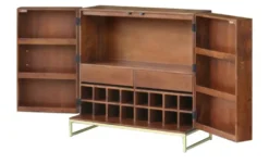 Barschrank aus Massivholz Calatria