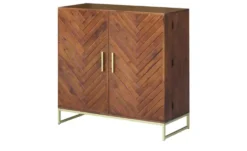 Barschrank aus Massivholz Calatria