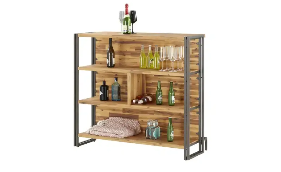 Bartisch Aus massivem Akazienholz Detroit